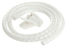 Kabelskjuler hvit Ø20 mm x 1,5 meter - PRIZE